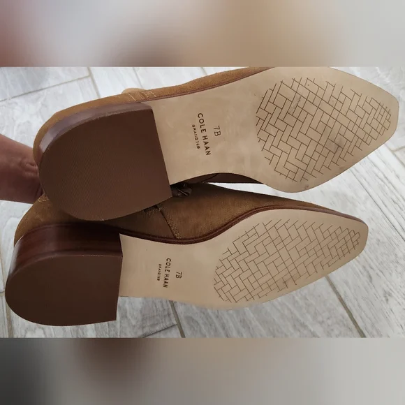 NWOT Cole Haan Brown Suede Booties (offers welcomed) - Picture 4 of 5
